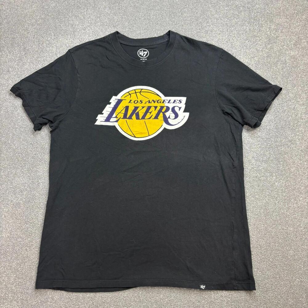 Nba Shirt Adult Medium Black Los Angeles La Lakers Basketball Usa Outdoor Men